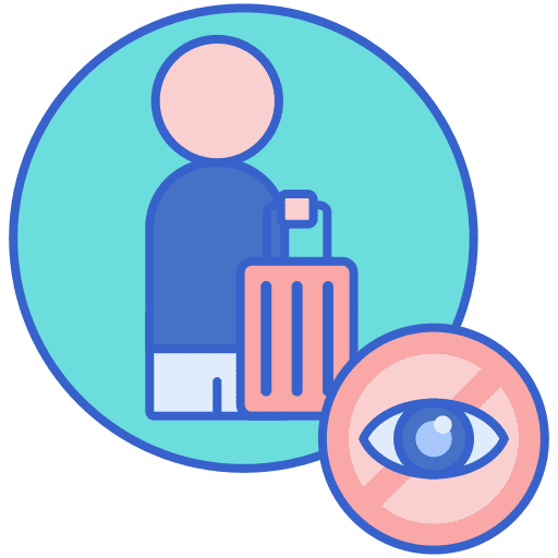 Walk user hotel resort icon