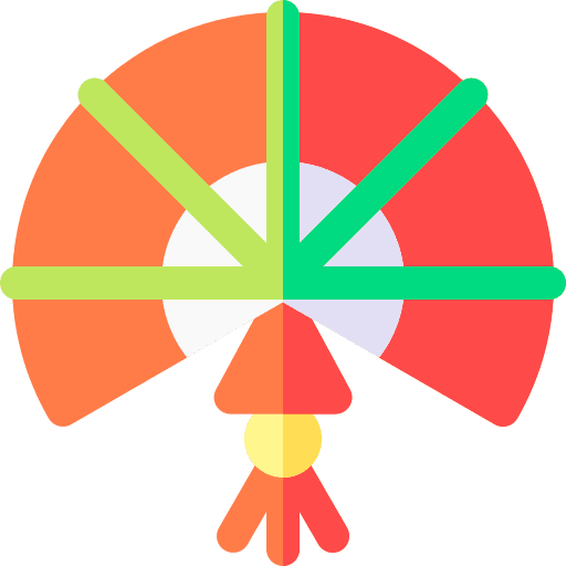 Fan tradition oriental cultures icon Fan tradition oriental cultures icon
