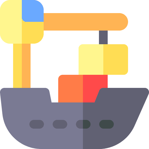 Ferry sailing container ship boats icon Ferry sailing container ship boats icon