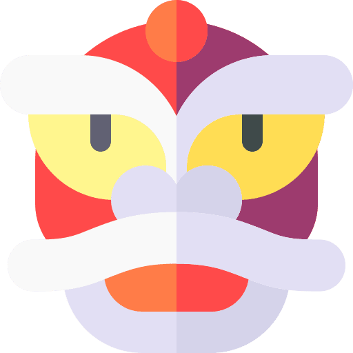 Lion asian celebration lion icon Lion asian celebration lion icon