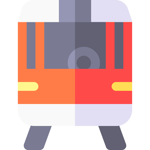 Tram travel transportation urban icon Tram travel transportation urban icon