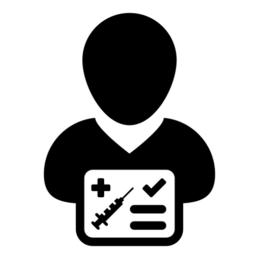 Patient health professions and jobs clinic icon