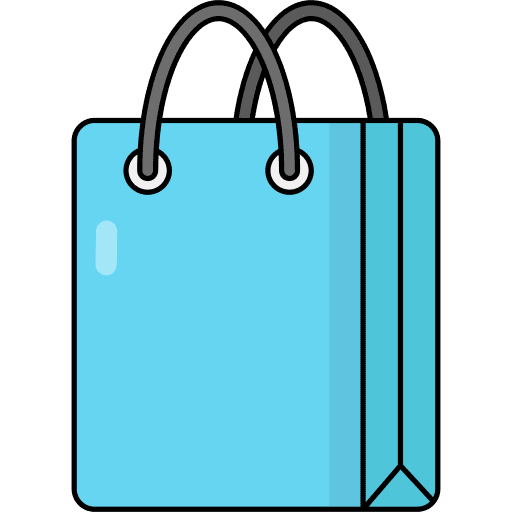 Shopping bag shopping commerce and shopping shopping bag icon