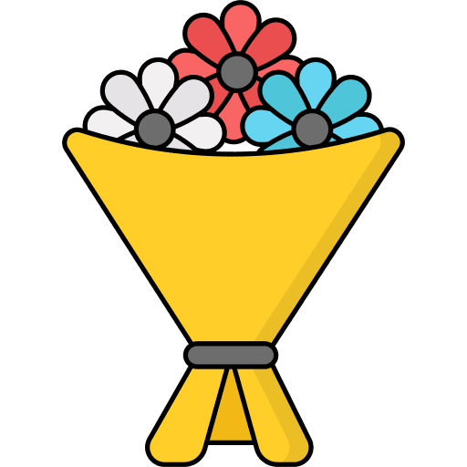 Bouquet love flower blossom icon Bouquet love flower blossom icon
