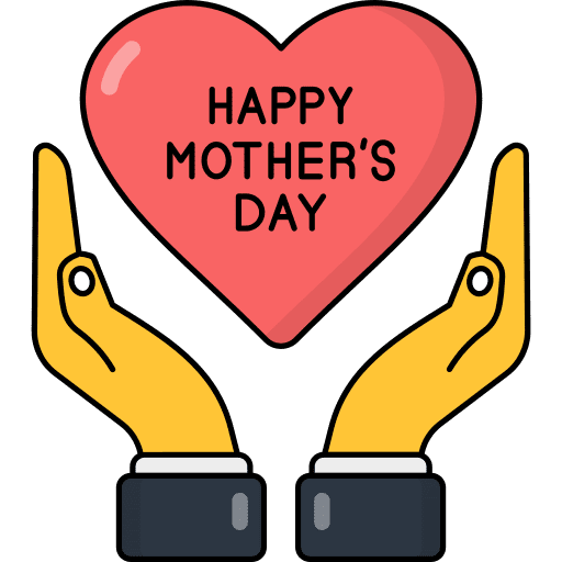 Holding hands mothers day holding hands heart icon Holding hands mothers day holding hands heart icon