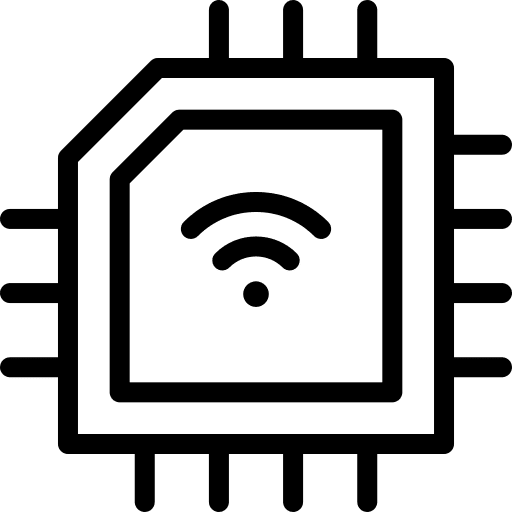 Chip device processor chip icon Chip device processor chip icon
