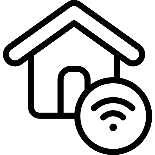 Smart home smart house domotics buildings icon