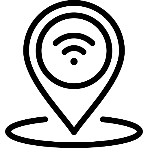 Place place wifi wireless connection icon Place place wifi wireless connection icon