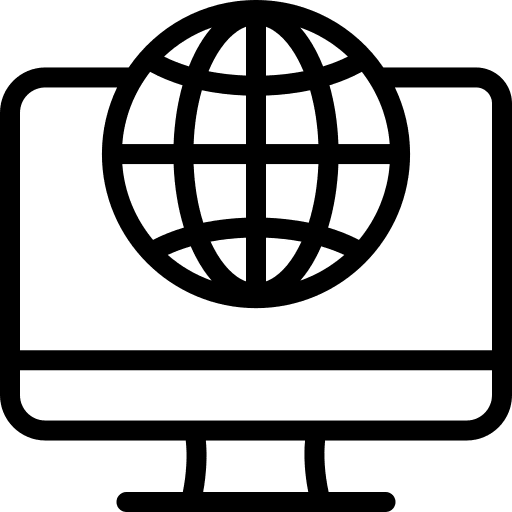 Knowledge computer website remote control icon
