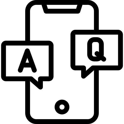 Question answer communications question icon Question answer communications question icon