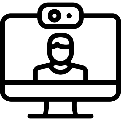 Video call online learning education video call icon Video call online learning education video call icon