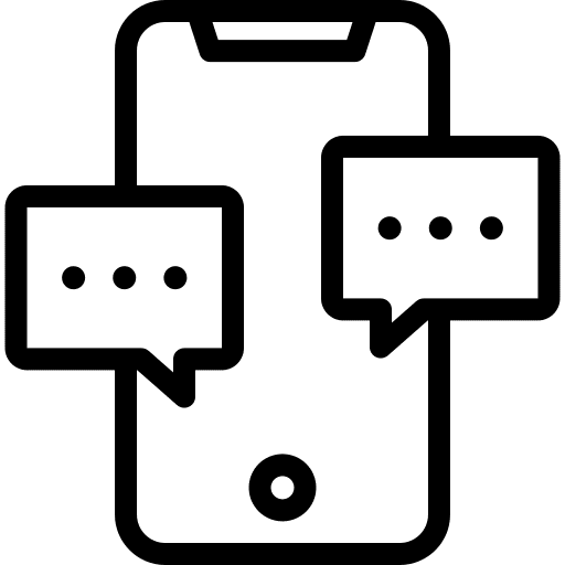 Conversation online communication electronics chat bubble icon Conversation online communication electronics chat bubble icon