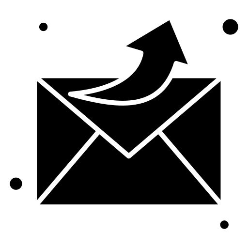 Send up arrow email send icon