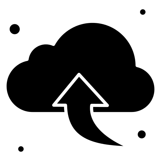 Cloud computing up arrow upload cloud computing icon Cloud computing up arrow upload cloud computing icon