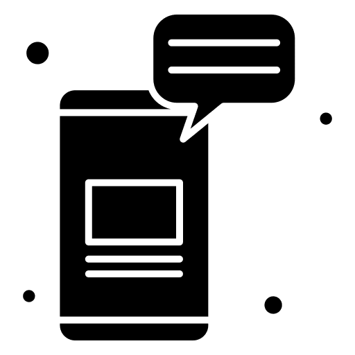 Mobile phone communications chat cellphone icon Mobile phone communications chat cellphone icon
