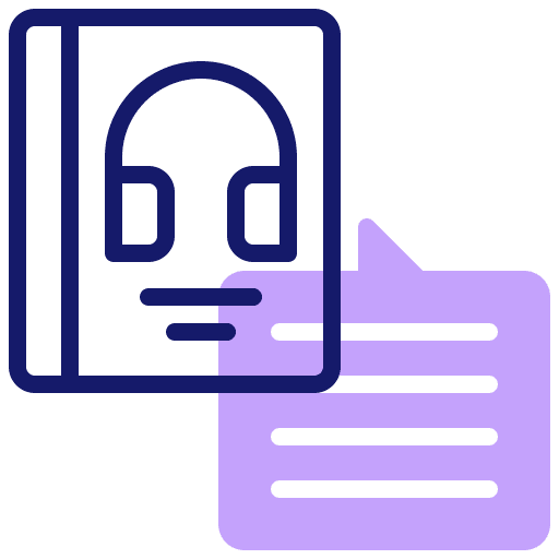 Audiobook ebook education audiobook icon