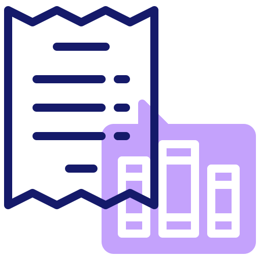 Invoice book commerce and shopping payment icon Invoice book commerce and shopping payment icon