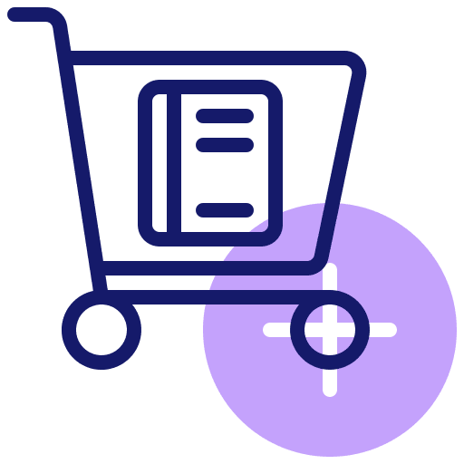 Shopping cart shopping cart commerce book icon