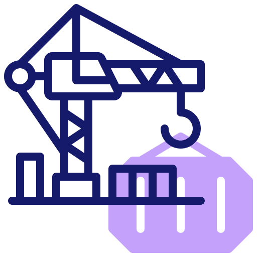 Crane building lift crane icon