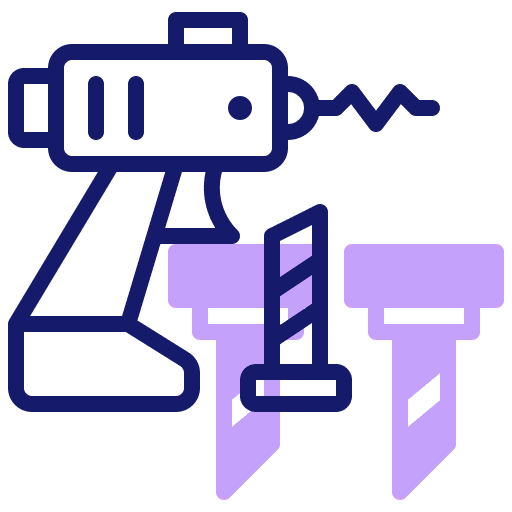 Drill drilling machine tools construction and tools icon