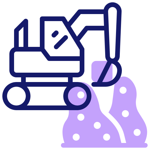 Excavator construction heavy vehicle construction and tools icon Excavator construction heavy vehicle construction and tools icon