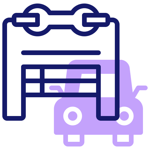 Garage garage car transportation icon Garage garage car transportation icon
