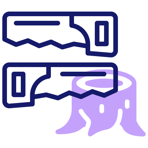 Saw construction and tools log saw icon Saw construction and tools log saw icon