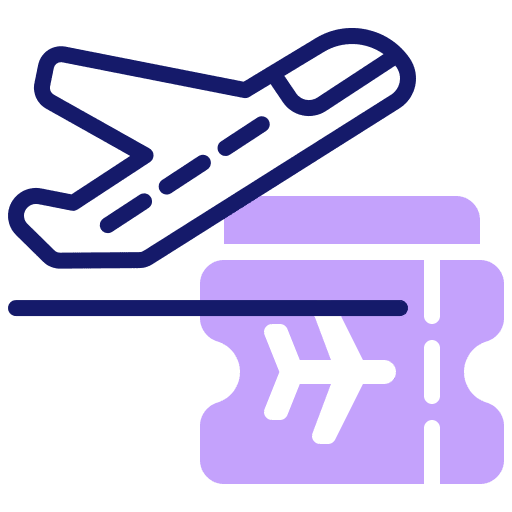 Airplane airplane transport ticket icon