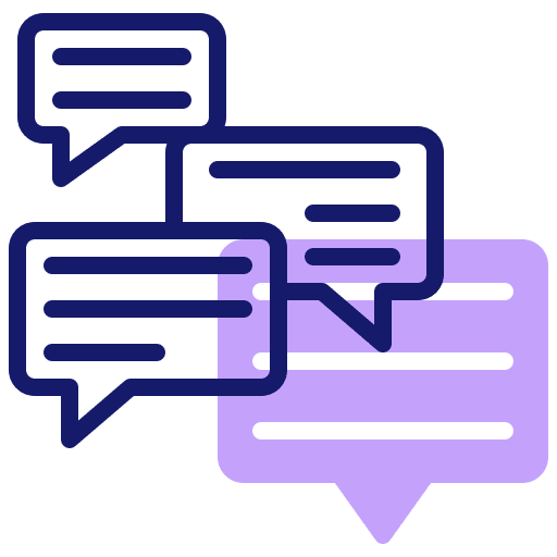 Chat conversation dialogue speech bubble icon Chat conversation dialogue speech bubble icon