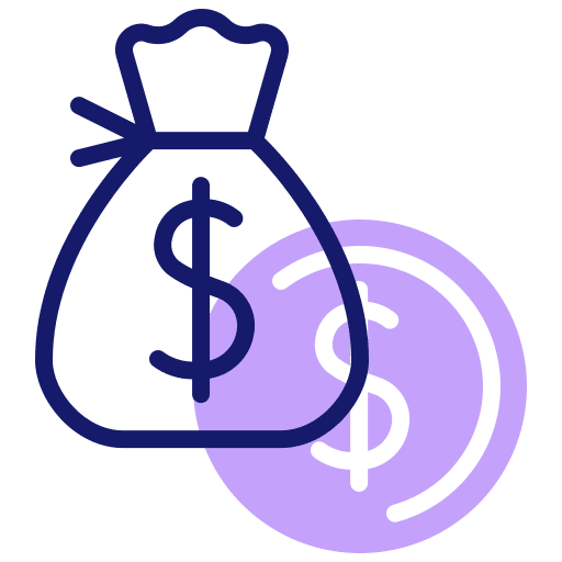 Money bag business and finance finance currency icon Money bag business and finance finance currency icon
