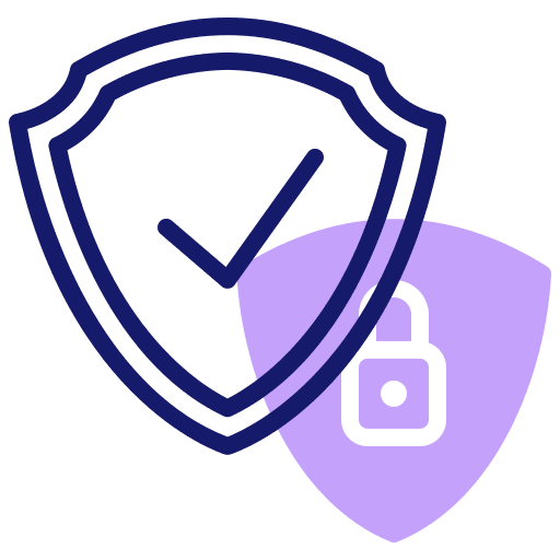 Shield shield check padlock icon