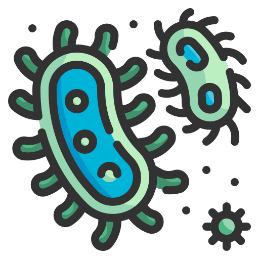 Bacteria pandemic bacteria virus icon