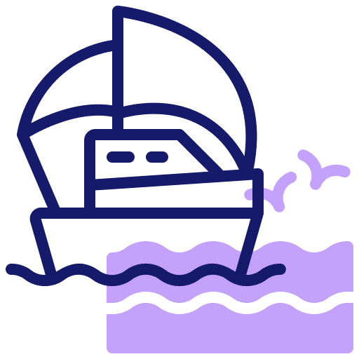 Boat ship travel sea icon Boat ship travel sea icon