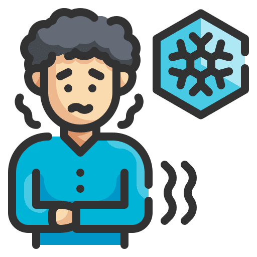 Cold illness man cold icon