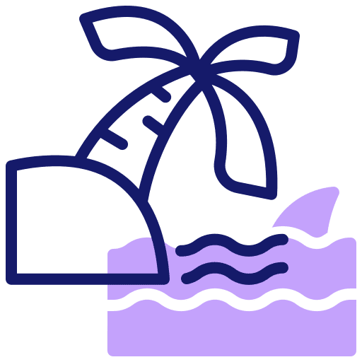 Island palm tree ocean nature icon Island palm tree ocean nature icon