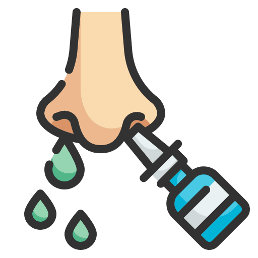 Nasal runny nose healthcare and medical allergy icon Nasal runny nose healthcare and medical allergy icon