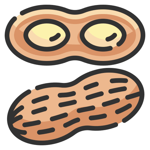 Nuts nutrition diet food and restaurant icon
