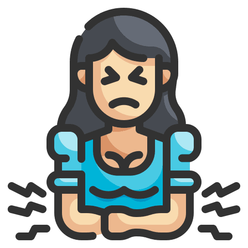 Stomachache pain user abdominal icon