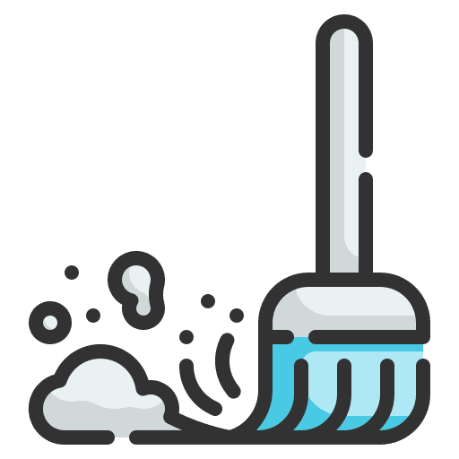 Dust dust furniture and household broom icon Dust dust furniture and household broom icon