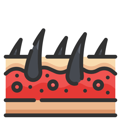 Skin healthcare and medical epidermis skin icon Skin healthcare and medical epidermis skin icon