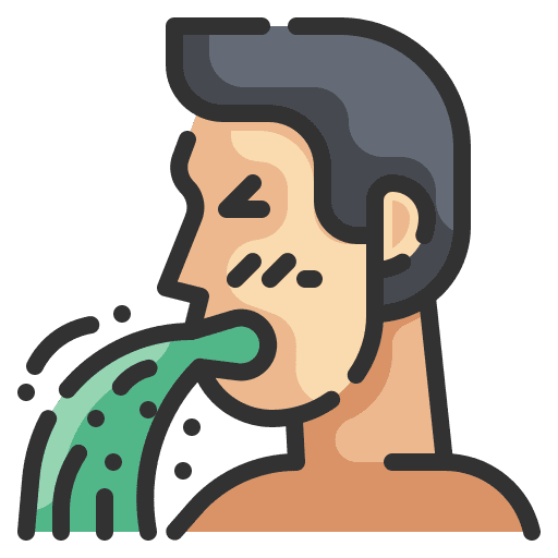 Vomiting sick nausea symptom icon Vomiting sick nausea symptom icon