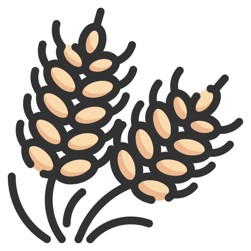 Wheat farming allergen rice icon Wheat farming allergen rice icon
