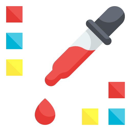 Pipette color dropper pipette icon