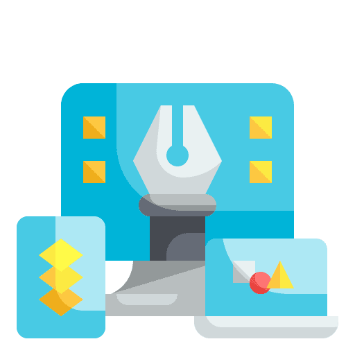 Responsive art and design art interface icon Responsive art and design art interface icon