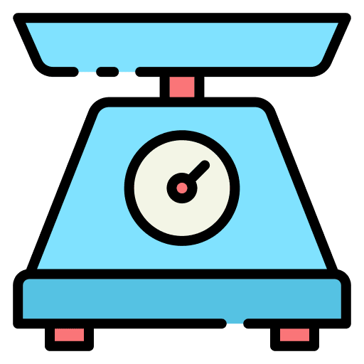 Balance food and restaurant kitchen pack food icon
