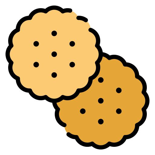 Biscuit salty cracker cookies sweet icon