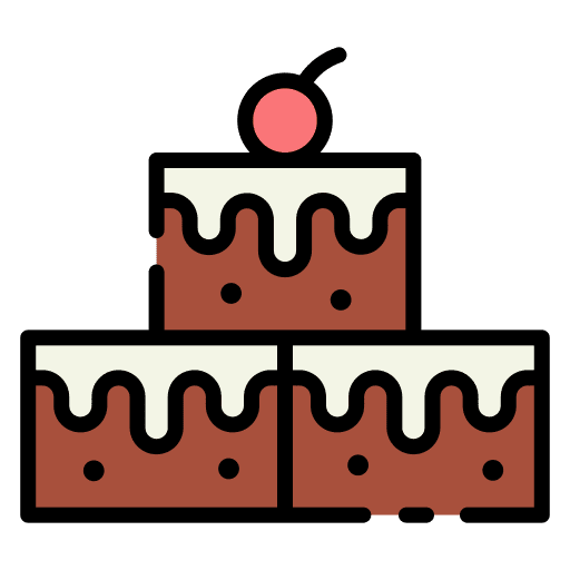 Brownies bakery chocolate dessert icon Brownies bakery chocolate dessert icon