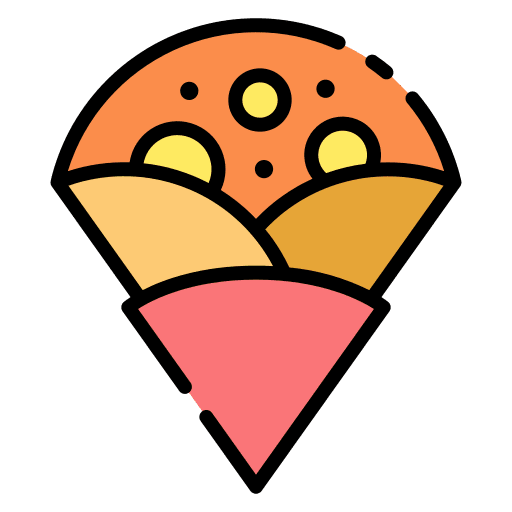 Crepe fruit sweet crepe icon