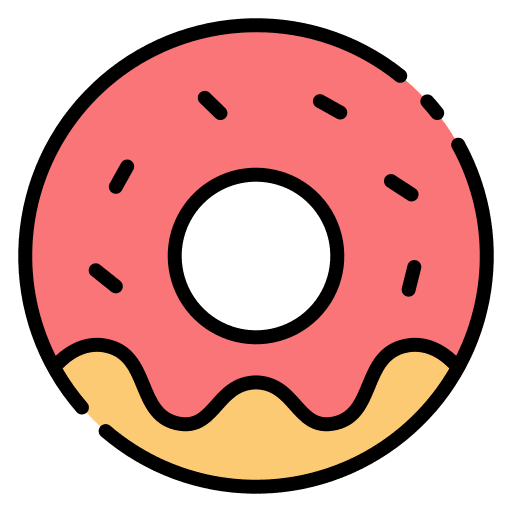 Donuts sweet food food and restaurant icon