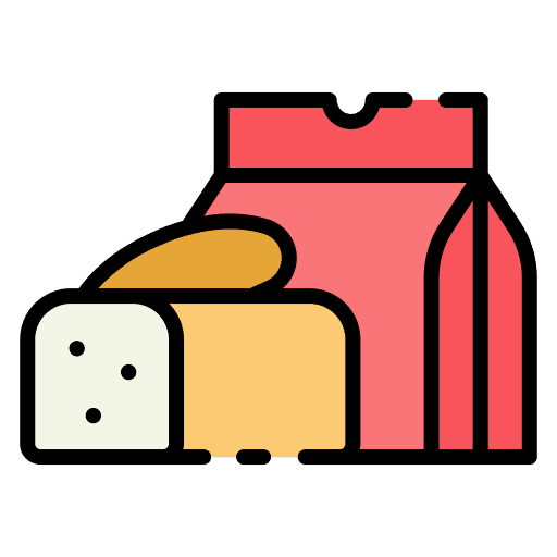 Bakery breakfast flat bread meal icon Bakery breakfast flat bread meal icon